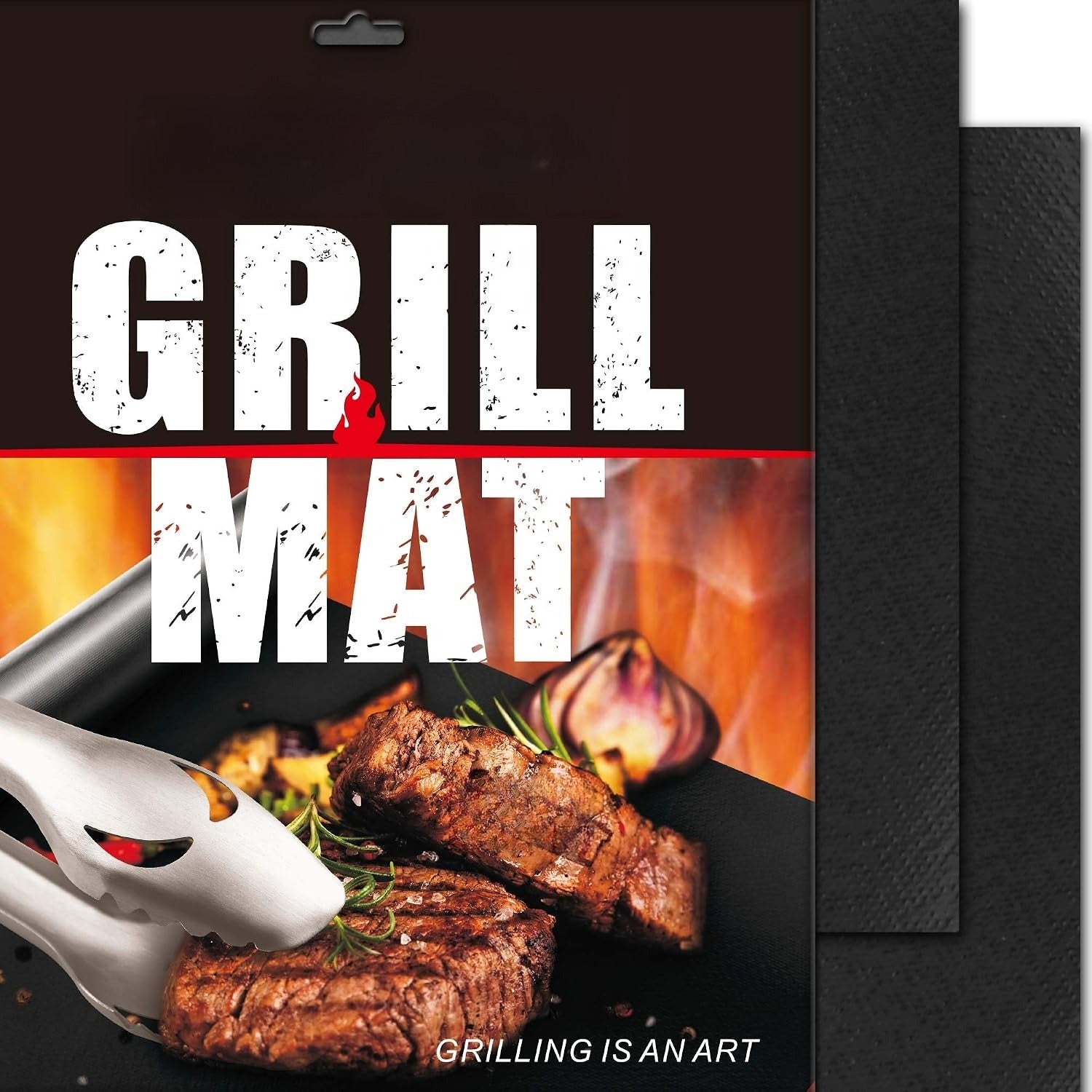 Non-Stick Reusable BBQ Grill Mats 2 Pack