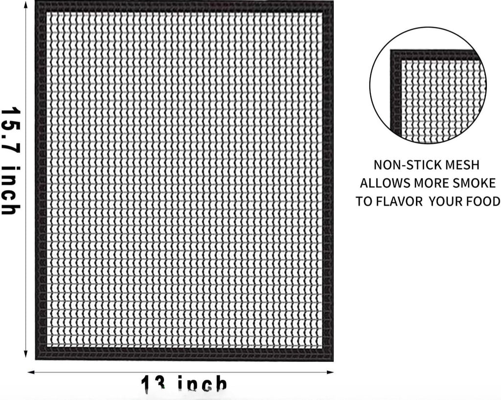 Non-Stick Reusable Grill Mesh Mats Set of 3