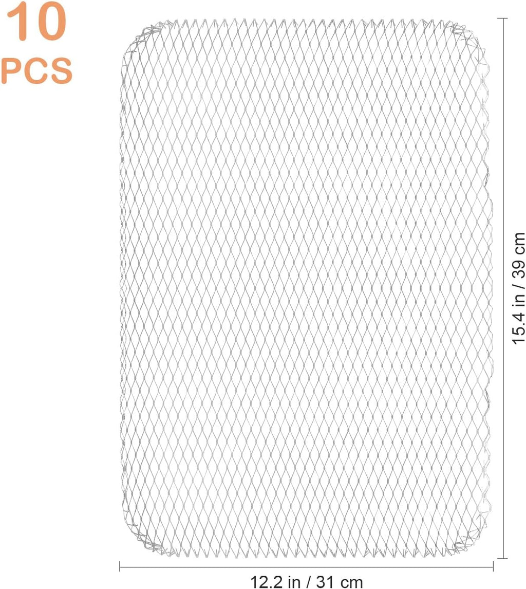 Disposable Aluminum Grill Mesh Mats 10Pcs