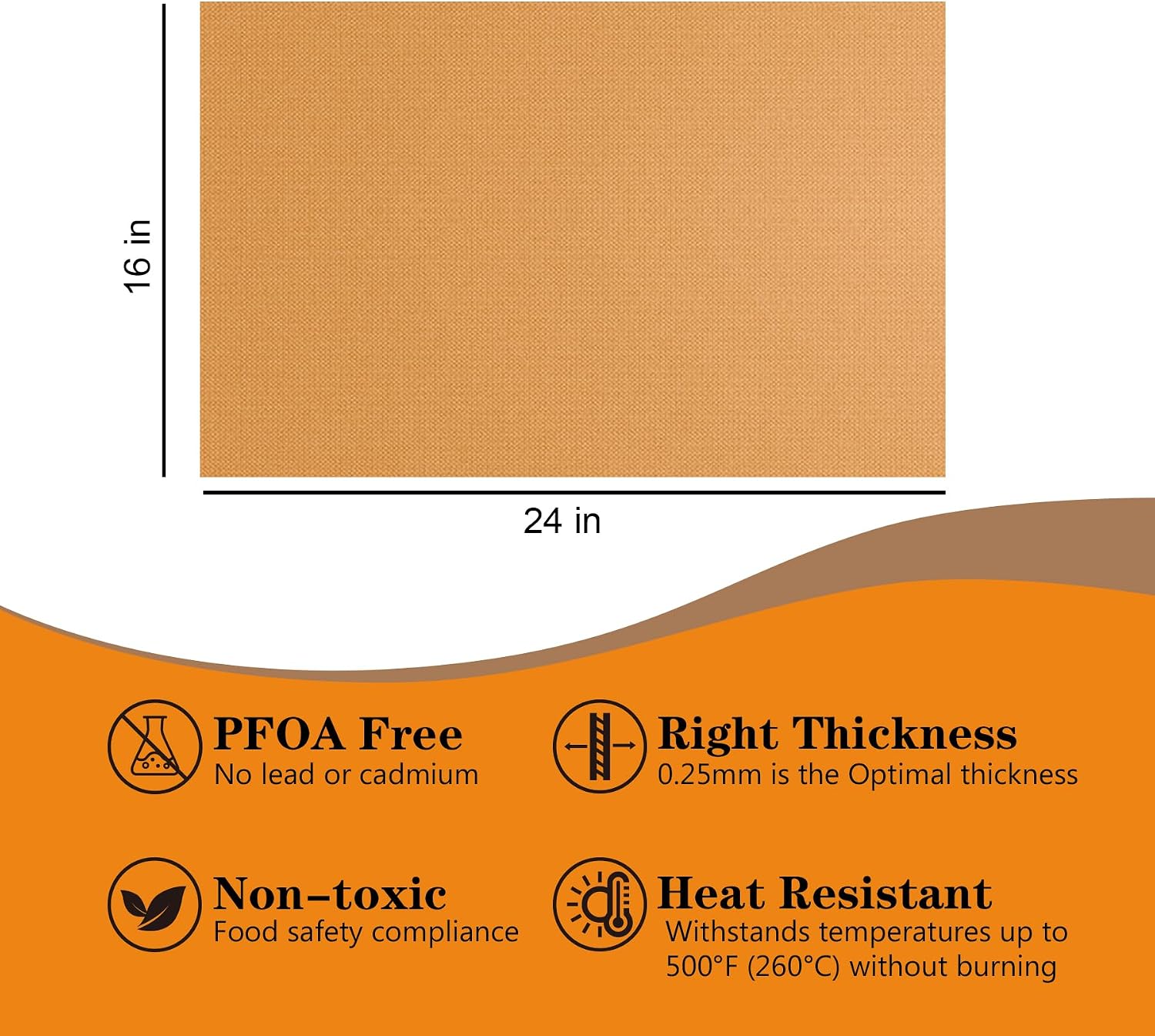 Stick Reusable Oven Liners 2 Pack 17x25 Inch