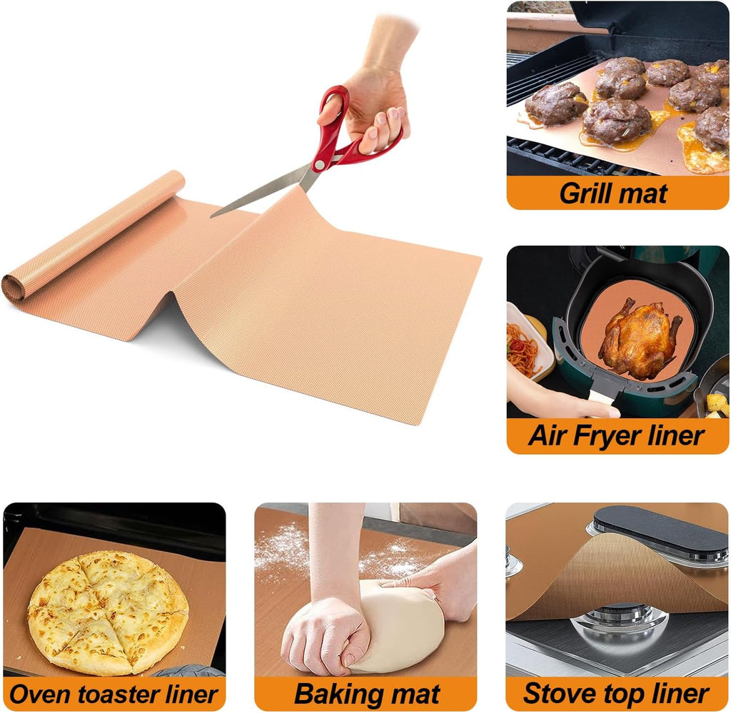 Copper Reusable Oven Liner Roll 75 Inch