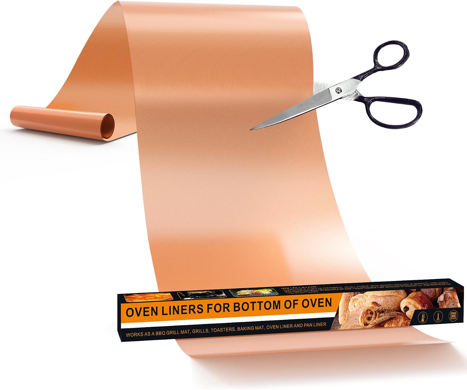 Copper Reusable Oven Liner Roll 75 Inch