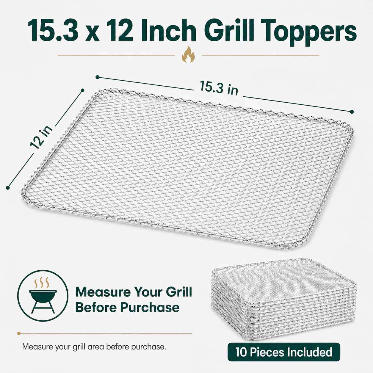 BBQ Mesh Mats 10 Pack