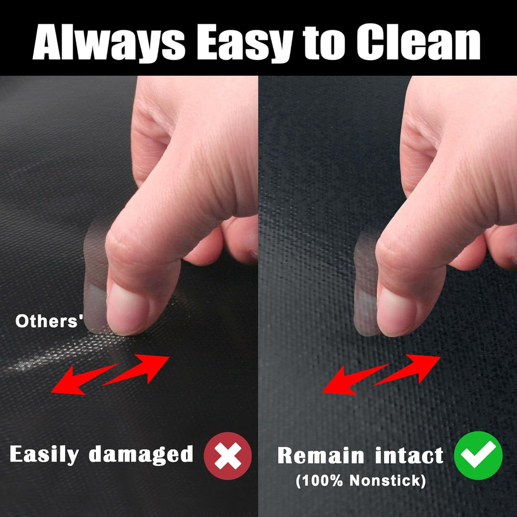 Non-Stick Reusable BBQ Grill Mats 2 Pack