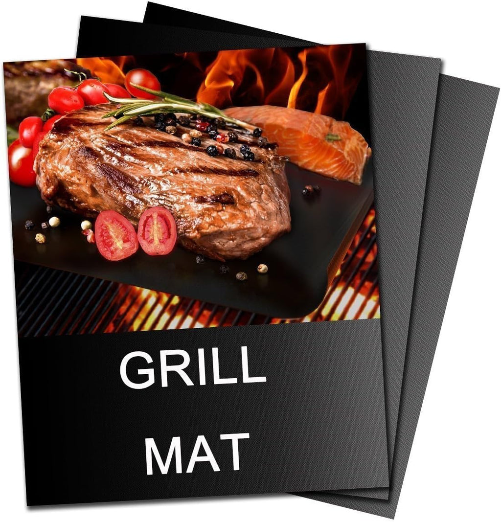Stick Reusable BBQ Grill Mats Set of 3