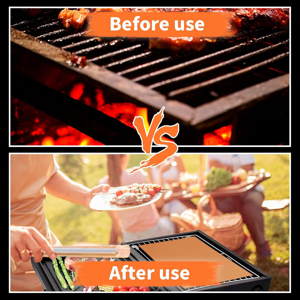 BBQ Grill Mats 7 Pack 15.75x13 Inch