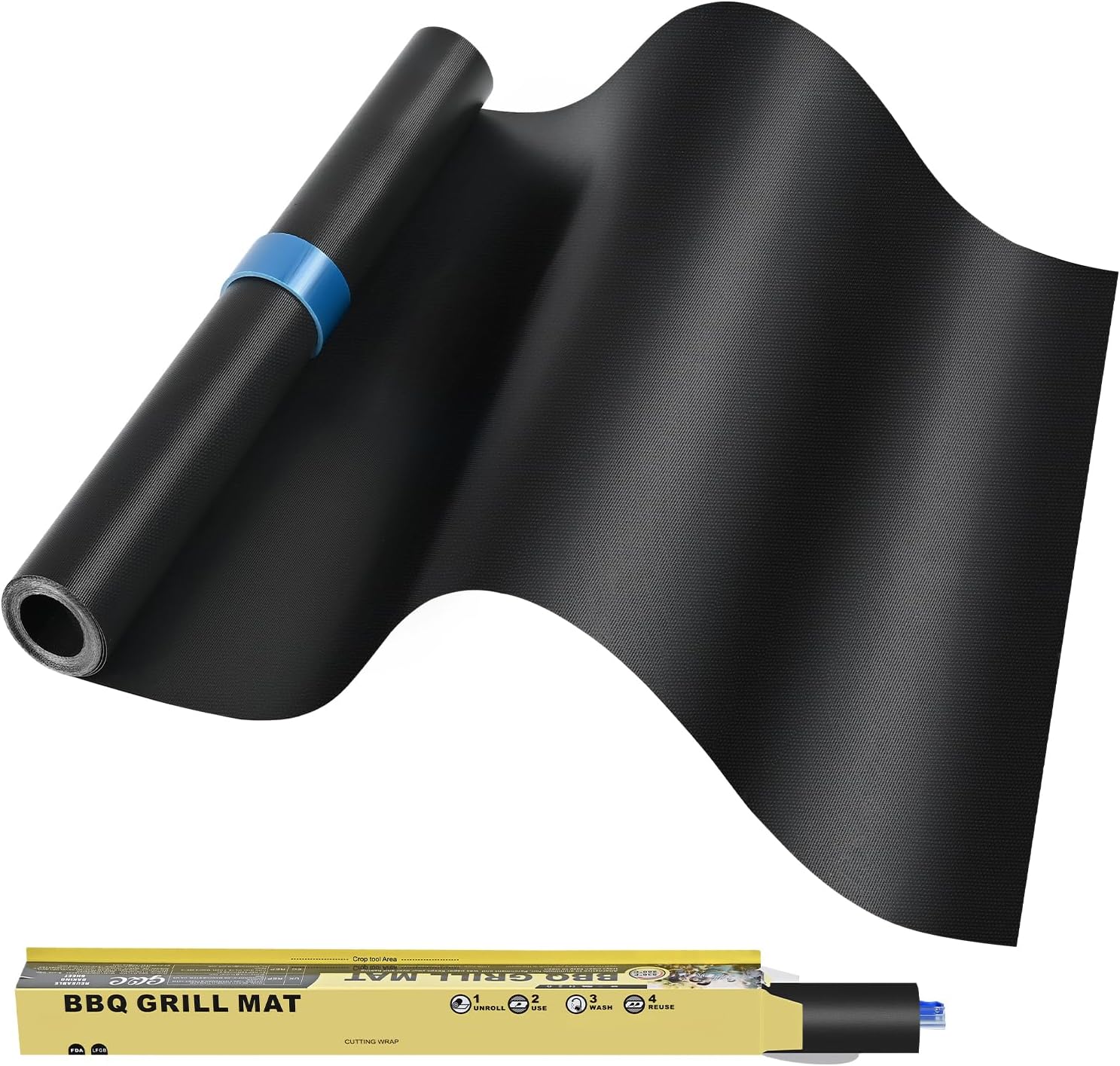 Black Non Stick Reusable Grill Mats