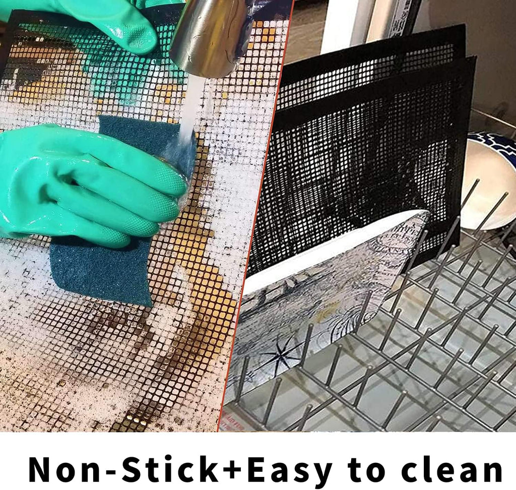 Non-Stick Reusable Grill Mesh Mats Set of 3