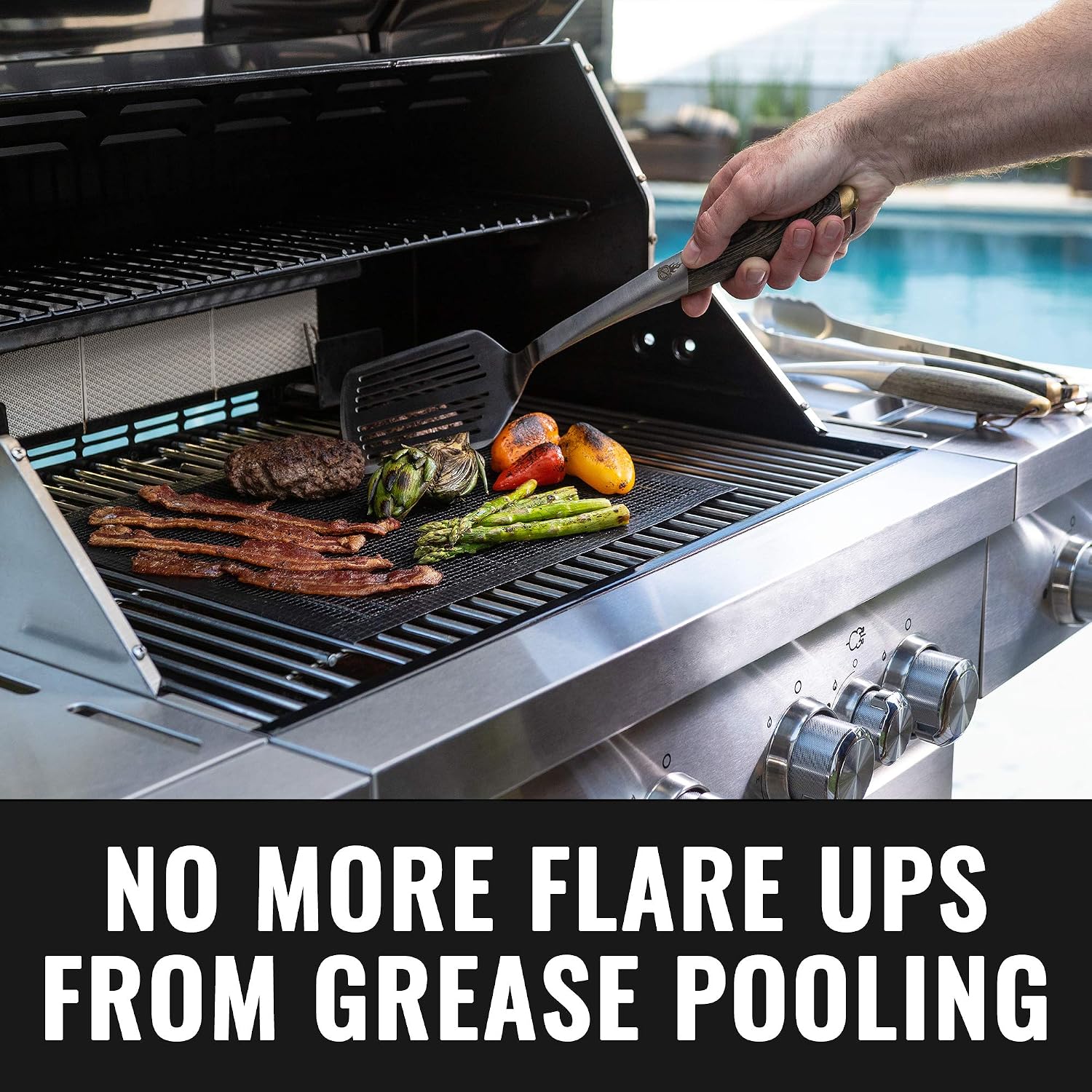 Non-Stick Grill Mesh Mats Set of 2