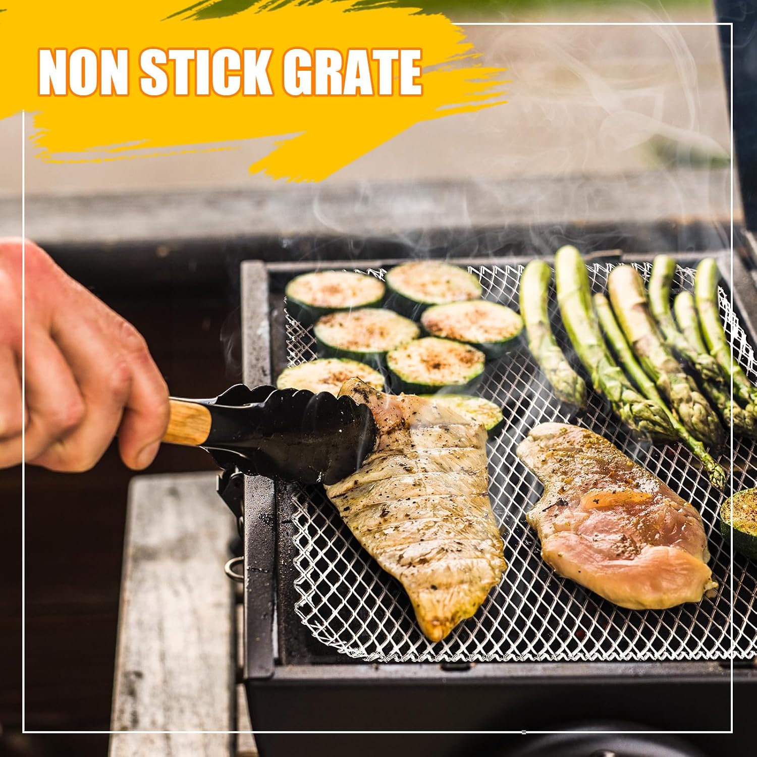 Disposable Aluminum Grill Mesh Mats 20 Pcs