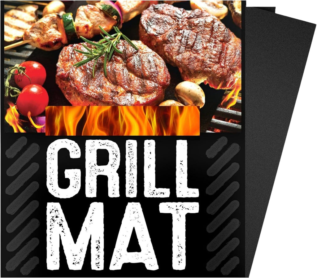 Non-Stick Reusable BBQ Grill Mats 5 Pack