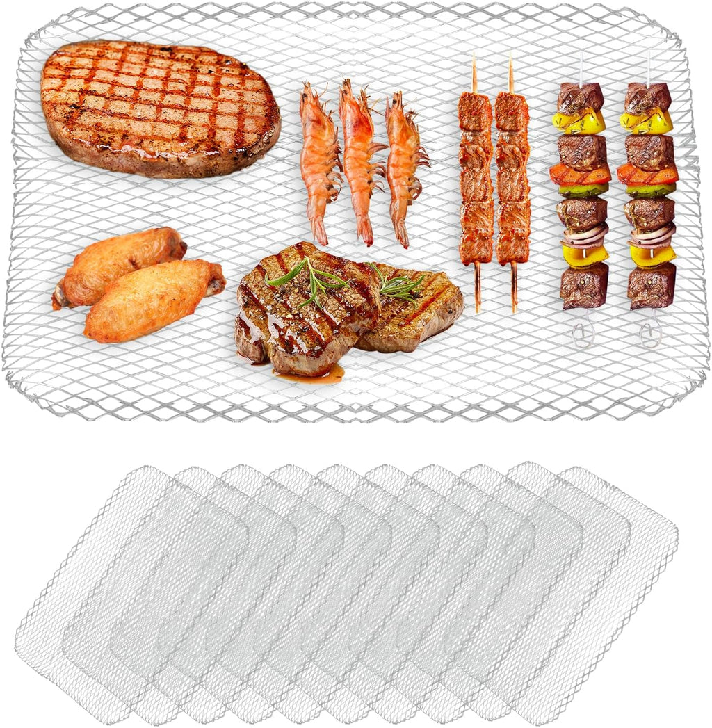 Disposable BBQ Grill Mesh Mats 10 Pack