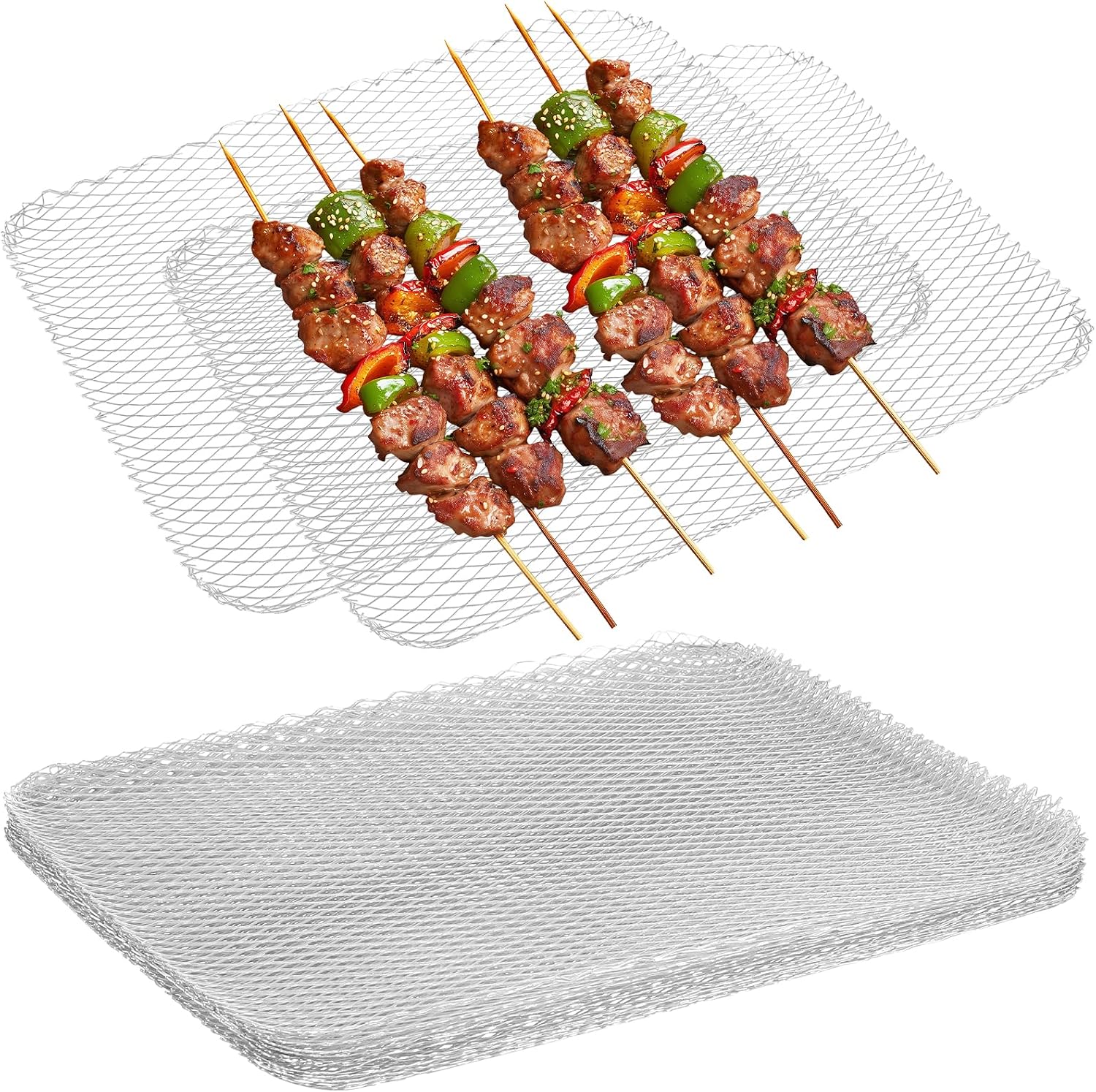 Disposable Nonstick Grill Mesh Mats 10Pcs