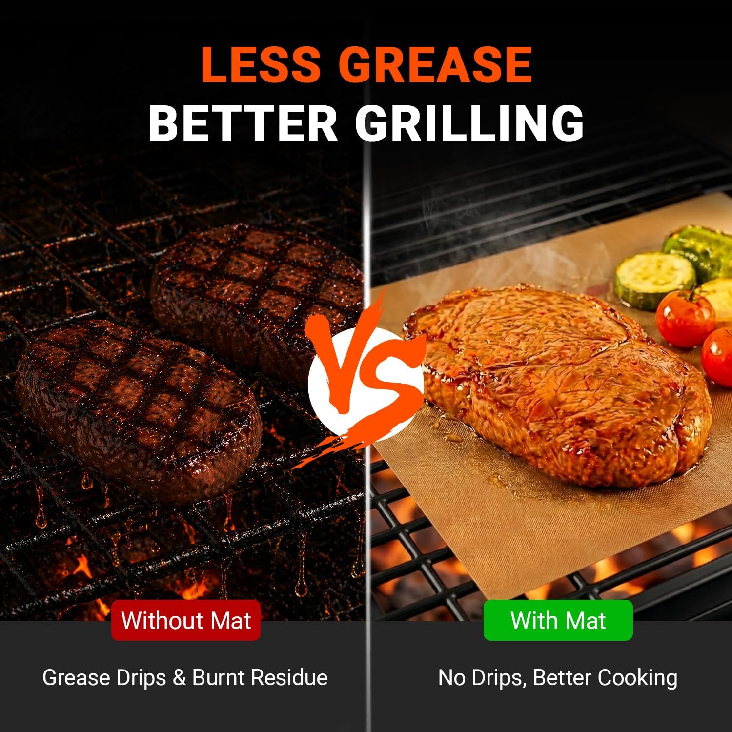 Stick Reusable Grill Mat Roll 15.75 x 100 Inch