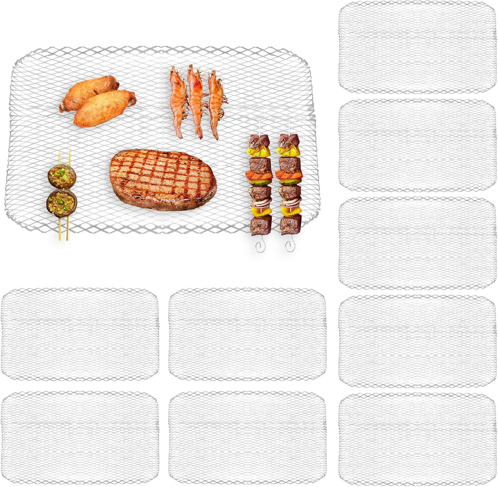 Disposable BBQ Grill Mesh Mats 10 Pack