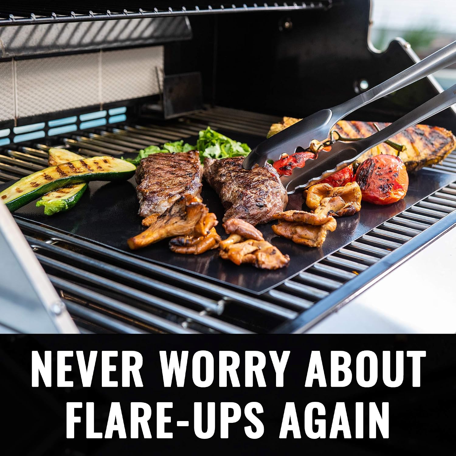 BBQ Grill Mats 6 Pack 15.75x13 Inch