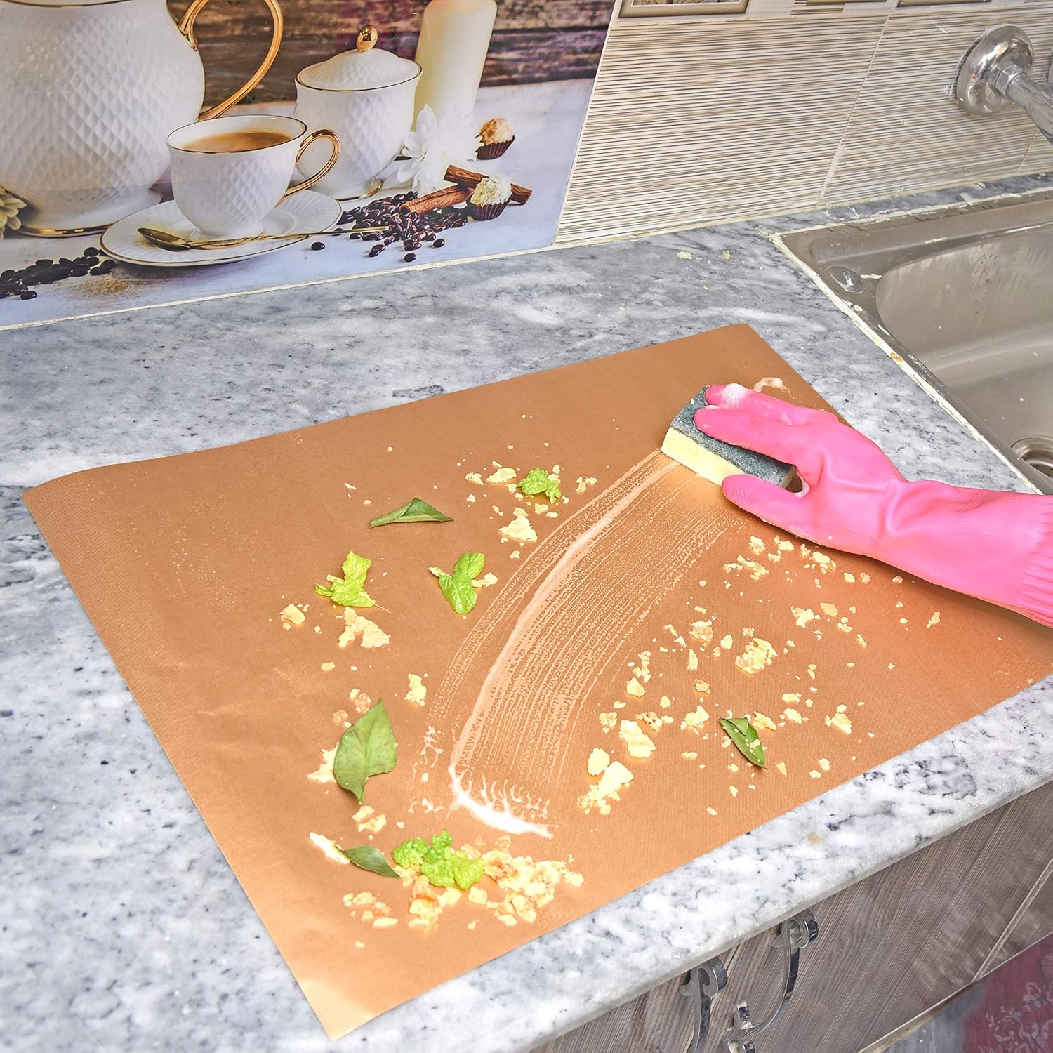 Non-Stick Reusable Oven Liners 4 Pack