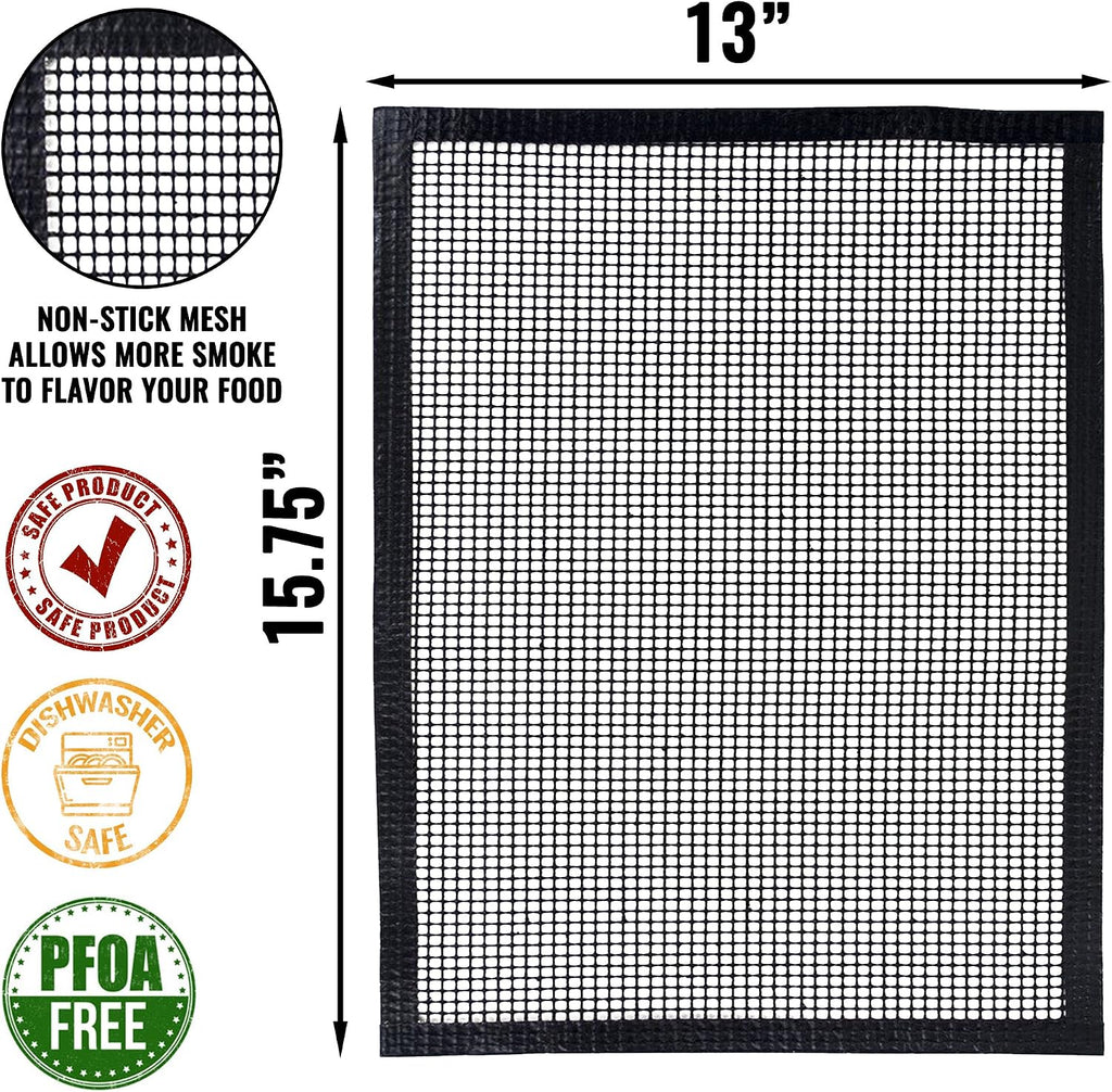 Non-Stick Grill Mesh Mats Set of 2