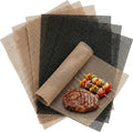 Non-Stick BBQ Grill Mesh Mats 6 Pack