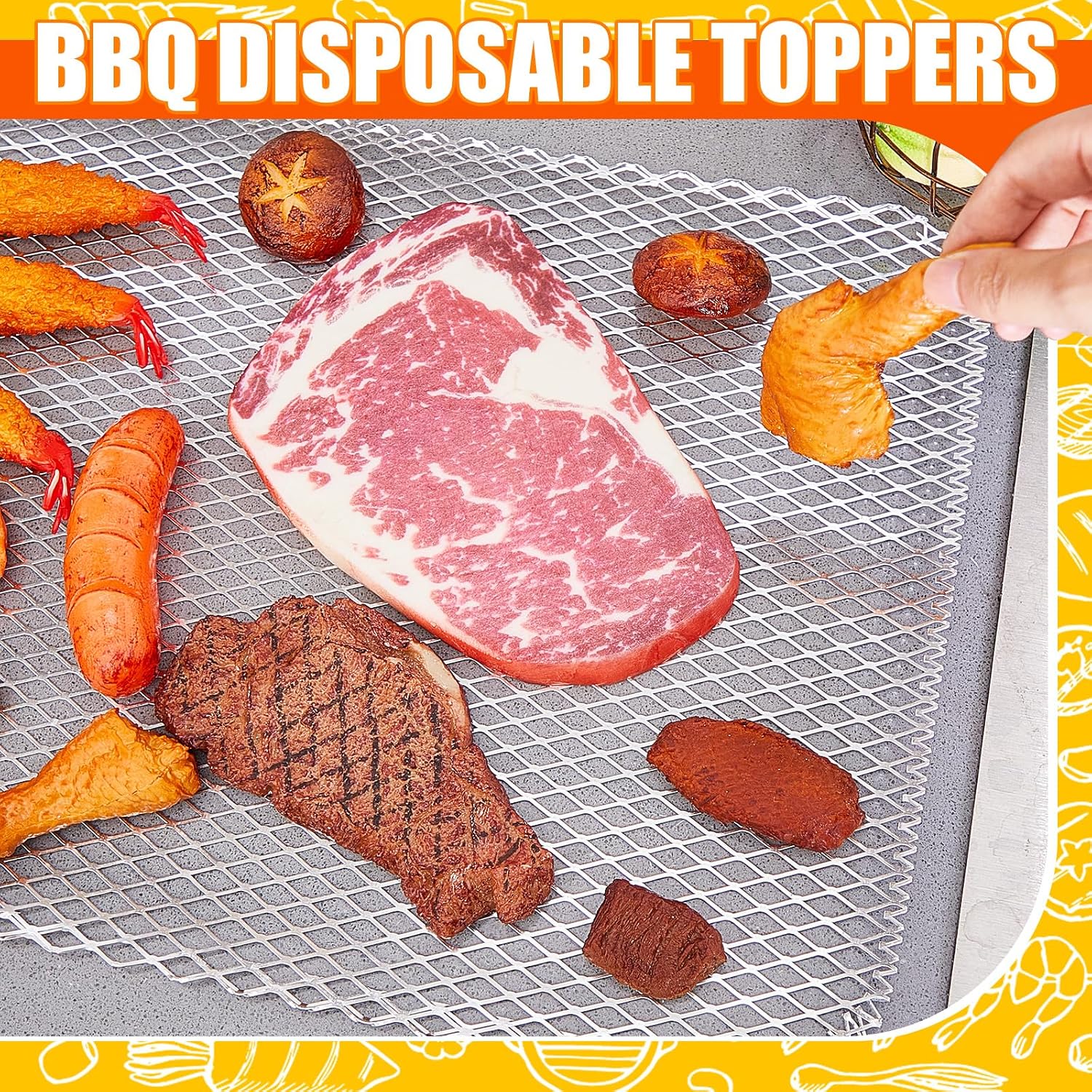 Grill Mesh Mats 30 Pcs