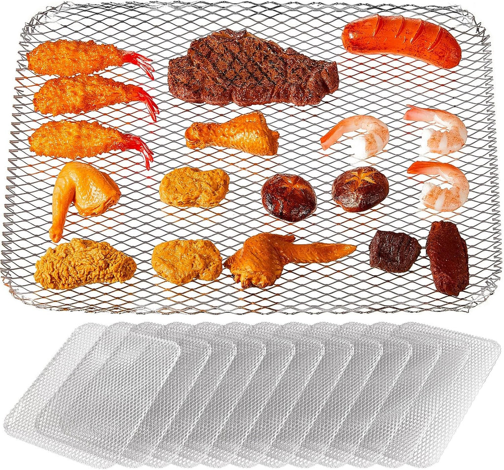 Disposable Aluminum Grill Mesh Mats 20 Pcs