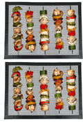 Non-Stick Reusable Grilling Mesh 2 Pack 13.25"x18"